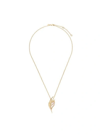 Shaun Leane White Feather Diamond Necklace | ModeSens