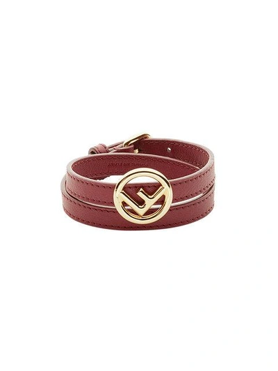 Shop Fendi F Is  Bracelet In Red