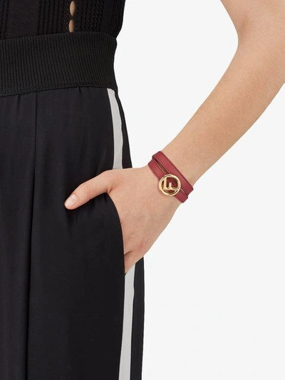 Shop Fendi F Is  Bracelet In Red