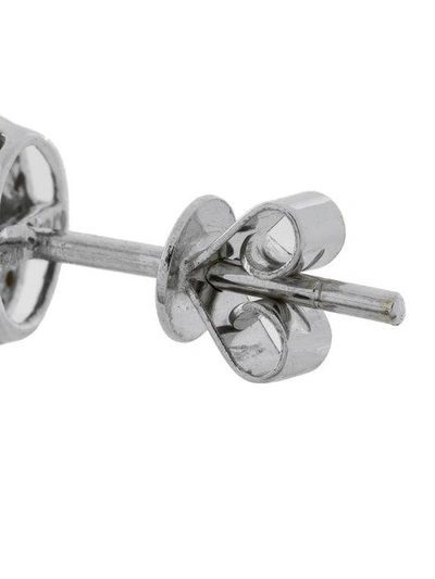 Wouters & Hendrix Gold 18kt Gold, Diamond And Sapphire Stud Earrings In Blue