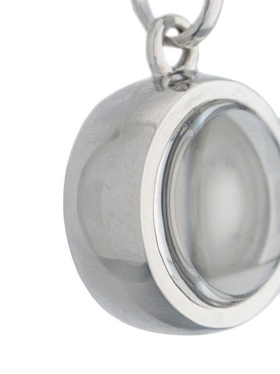 Shop Loquet Small Round Locket In Grey