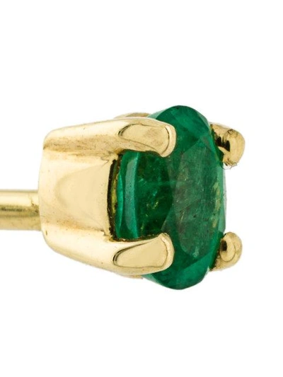 Shop Wouters & Hendrix Gold 18kt Gold And Emerald Stud Earring In Green