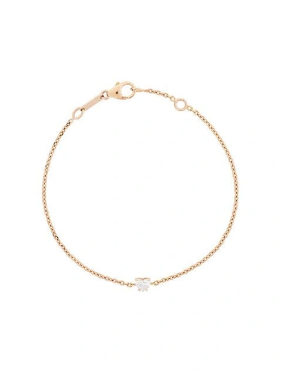 Shop Anita Ko 18kt Rose Gold And Diamond Heart Chain Bracelet