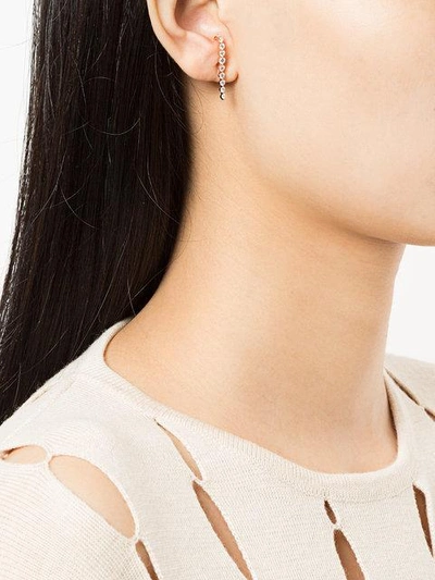 Shop Anita Ko 18kt Rose Gold Medium Diamond Cascade Earring - Metallic