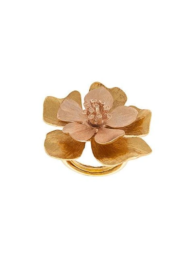 Shop Oscar De La Renta Bold Flower Ring