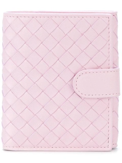 Shop Bottega Veneta Dragee Intrecciato Nappa Mini Wallet In Pink