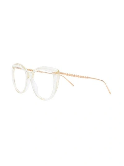 Shop Boucheron Cat Eye Glasses In 004