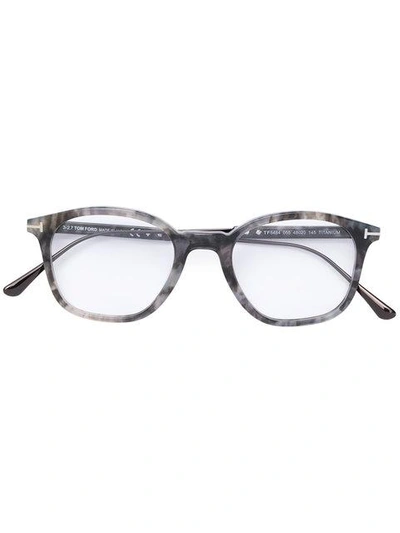 Shop Tom Ford Tortoiseshell Effect Glasses