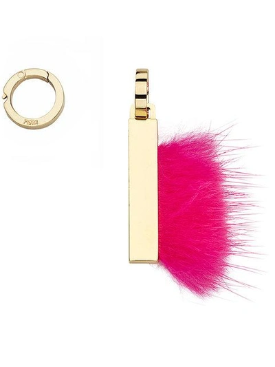 Shop Fendi Abclick I Pendant Charm - Pink