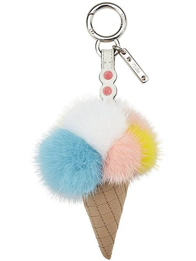 Shop Fendi Ice Cream Charm In Multicolour