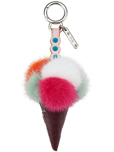 Shop Fendi Ice Cream Charm - Multicolour