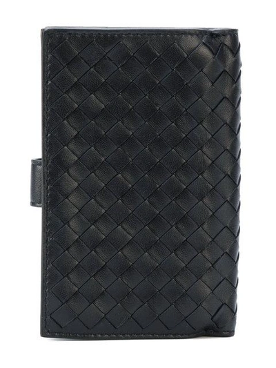 Shop Bottega Veneta Nero Intrecciato Nappa Continental Wallet - Black