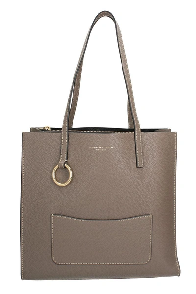 Shop Marc Jacobs Bold Grind Shopper Tote Bag In Taupe