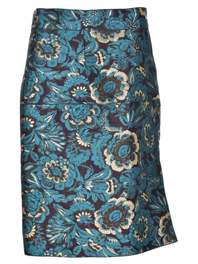 Shop Dolce & Gabbana Brocade Skirt In Jacquard