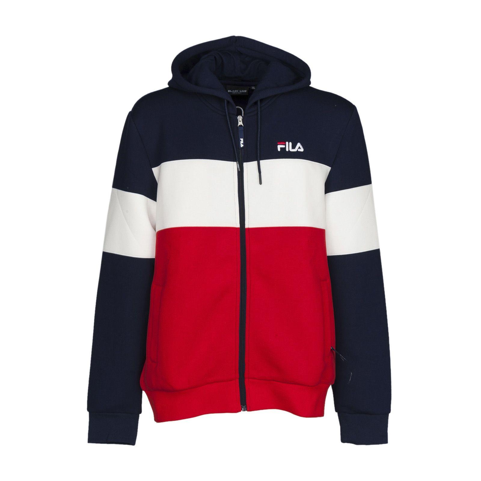 fila red white and blue hoodie