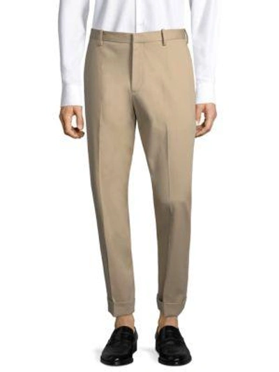 Shop Theory Compact Stretch Cotton Chinos In Sediment