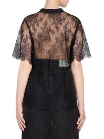 Shop Off-white Lace New Over Tee In Black