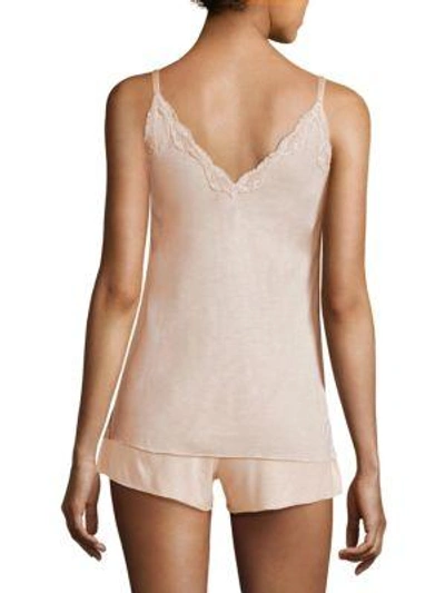 Shop Skin Juno Lace Camisole In Soft Pink