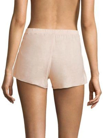 Shop Skin Jessie Lace Shorts In Soft Pink