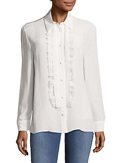 Shop Prada Camicia Crepe Button-down Shirt