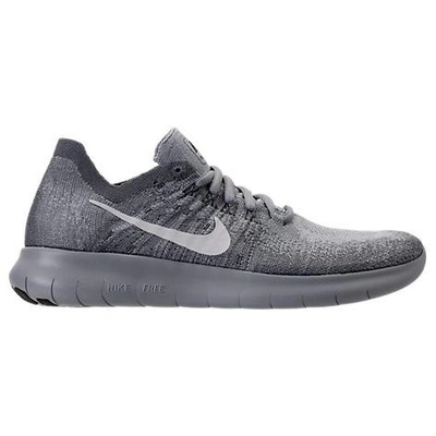 Shop Nike Women's Free Rn Flyknit 2017 Running Shoes, Grey