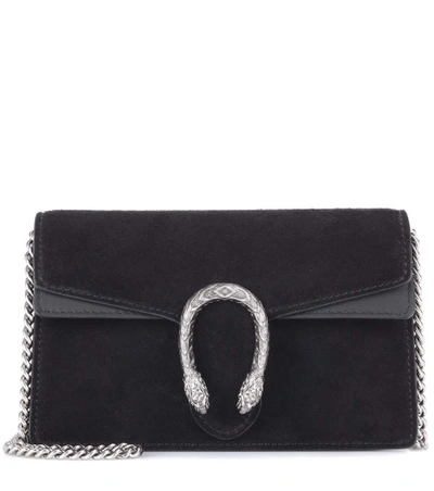 Shop Gucci Dionysus Super Mini Crossbody Bag In Black