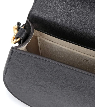 Shop Chloé Small Nile Leather Bracelet Bag In Black