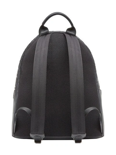 Shop Fendi Embossed Ff Backpack In Black