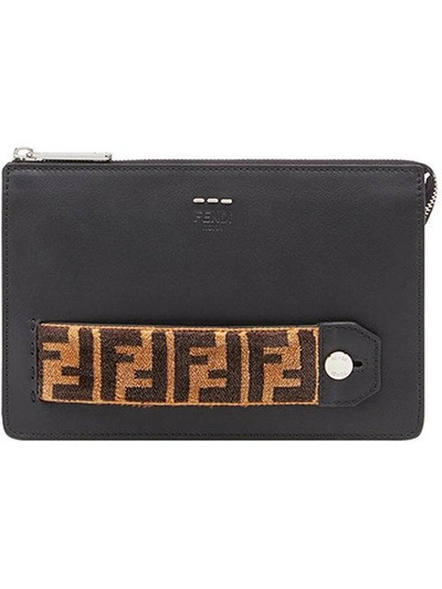 Shop Fendi Selleria Zipped Pouch In F0w4l