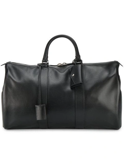 Shop Calvin Klein 205w39nyc Hanging Id Tag Duffle Bag  In Black