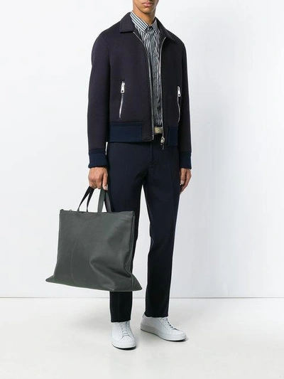 Shop Isaac Reina Pilot Weekend Bag In Grey