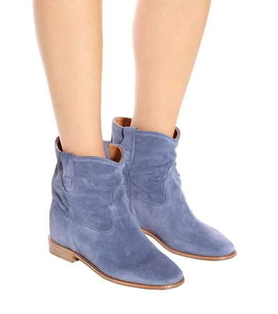 Shop Isabel Marant Crisi Suede Ankle Boots