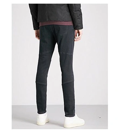 Shop J Brand Bearden Moto Slim-fit Skinny Jeans In Alpha