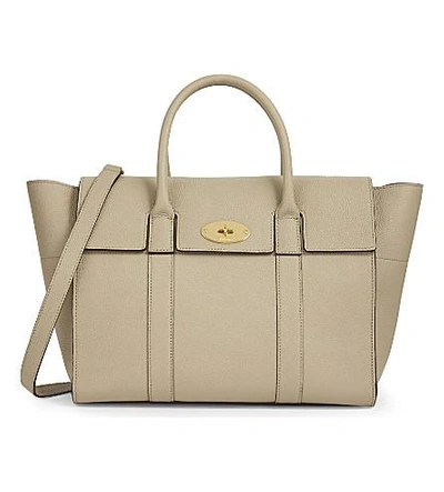 Shop Mulberry Bayswater Small Bag In Dune