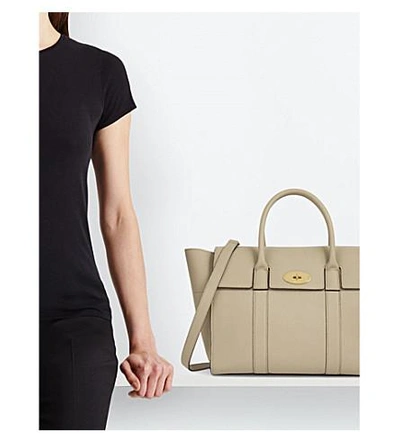 Shop Mulberry Bayswater Small Bag In Dune