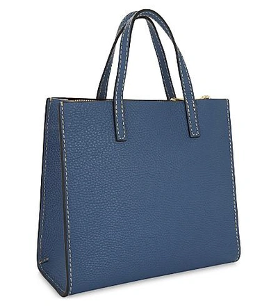 Shop Marc Jacobs Mini Grind Tote Bag In Vintage Blue