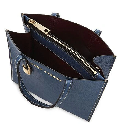 Shop Marc Jacobs Mini Grind Tote Bag In Vintage Blue