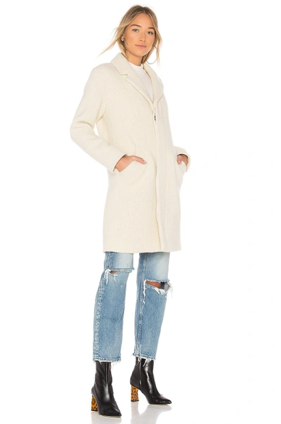 Shop Apc Eleven Coat In Cream