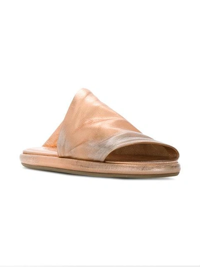 Shop Marsèll Flatform Sandals In Metallic