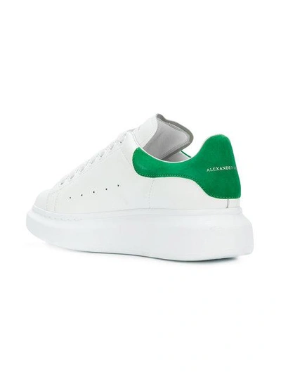 Shop Alexander Mcqueen Extended Sole Sneakers - White