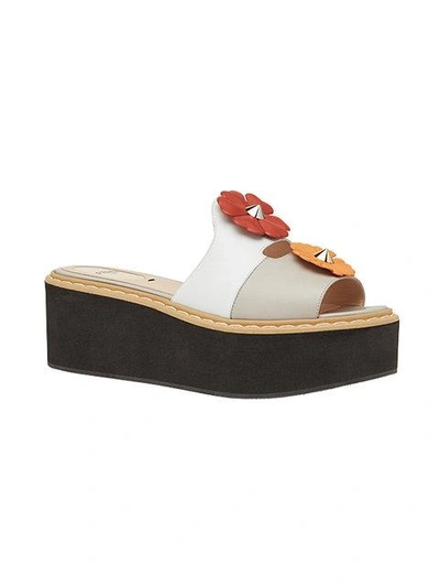 Shop Fendi Floral Platform Sandals