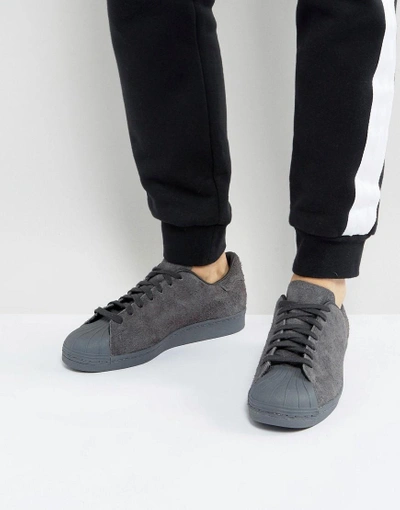 Adidas Originals Superstar Sneakers In Gray Bz0566 - Black | ModeSens