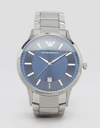 Shop Emporio Armani Ar2477 Bracelet Watch In Silver