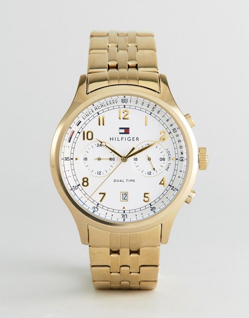 Tommy Hilfiger 1791390 Emerson Chronograph Bracelet Watch In Gold - Gold |  ModeSens