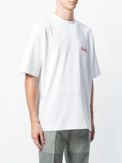 Shop Helmut Lang Austria T-shirt In White