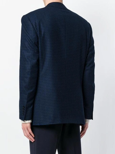 Shop Canali Formal Fitted Blazer In Blue
