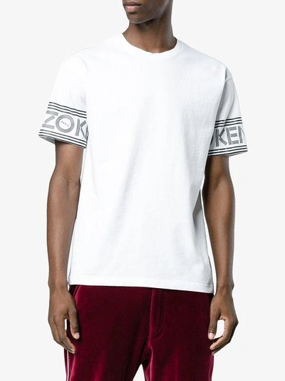 Shop Kenzo Lettering Logo Sleeve T