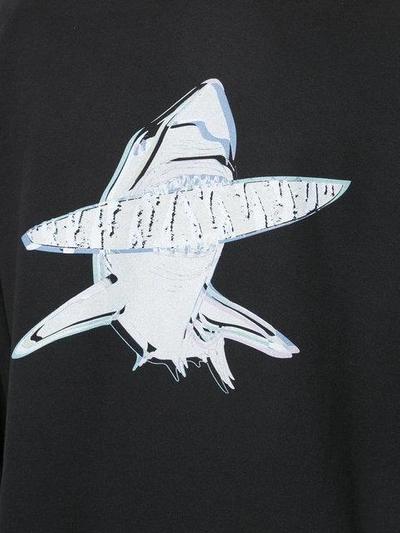 Baja East Shark Print Hoodie ModeSens