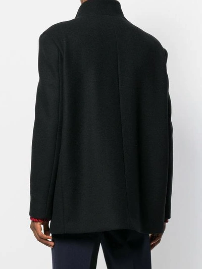 Shop Versace Straight-fit Buttoned Coat