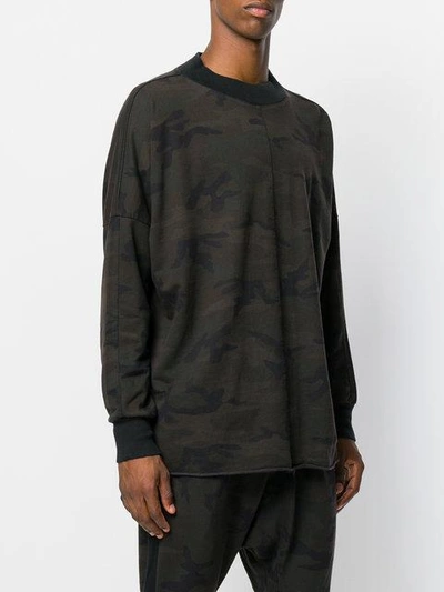 Shop Daniel Patrick Camouflage Sweater In Green